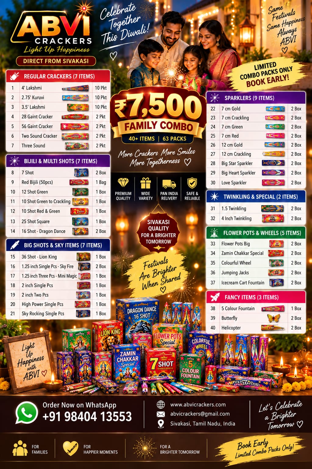 ₹7,500 Combo